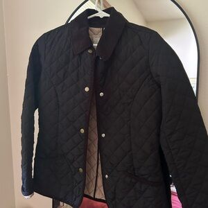 Vintage Old Navy Quilted Black Jacket with Collar